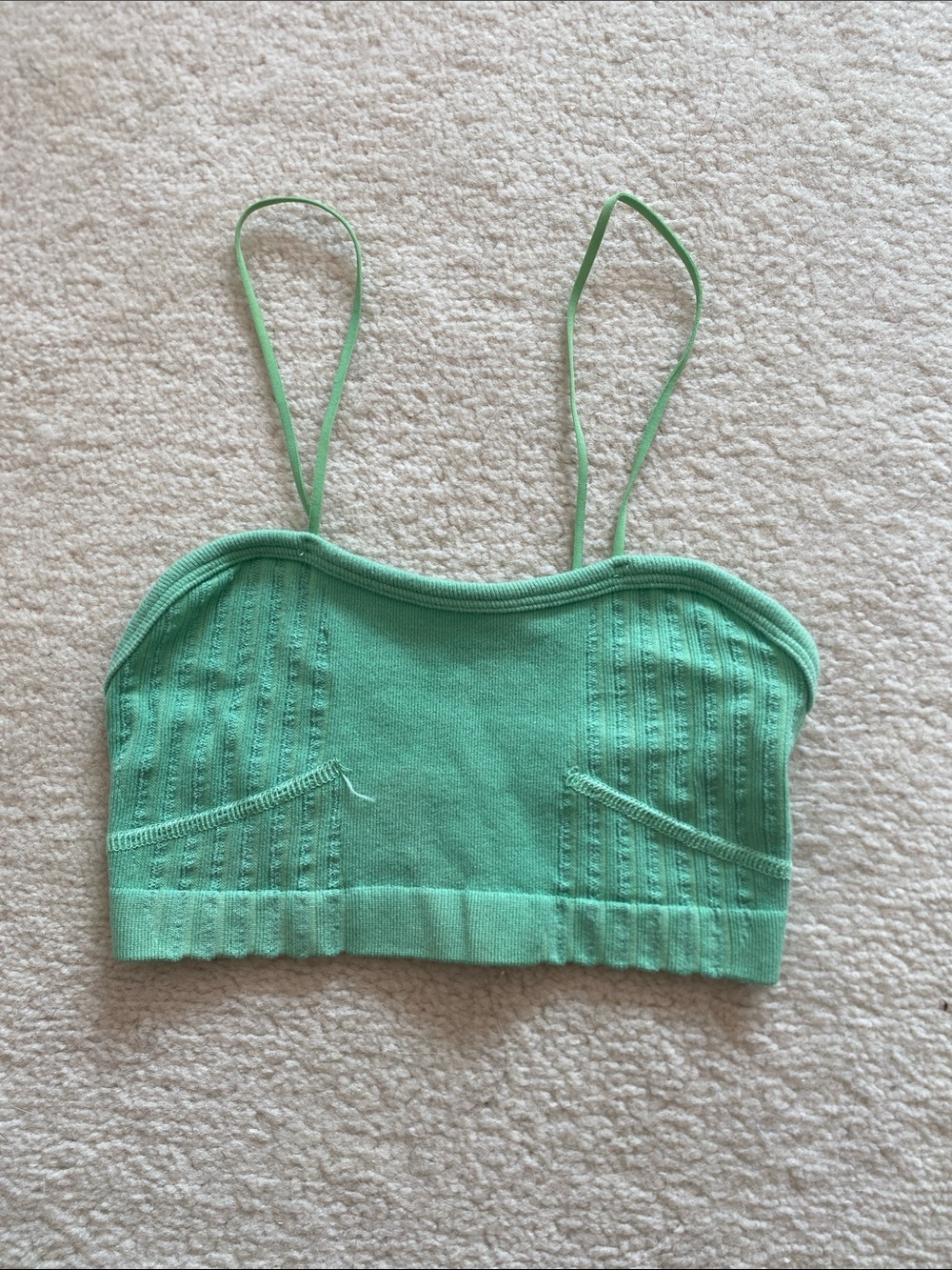 Urban Outfitters Out From Under Green Knit Crop Tank Top
